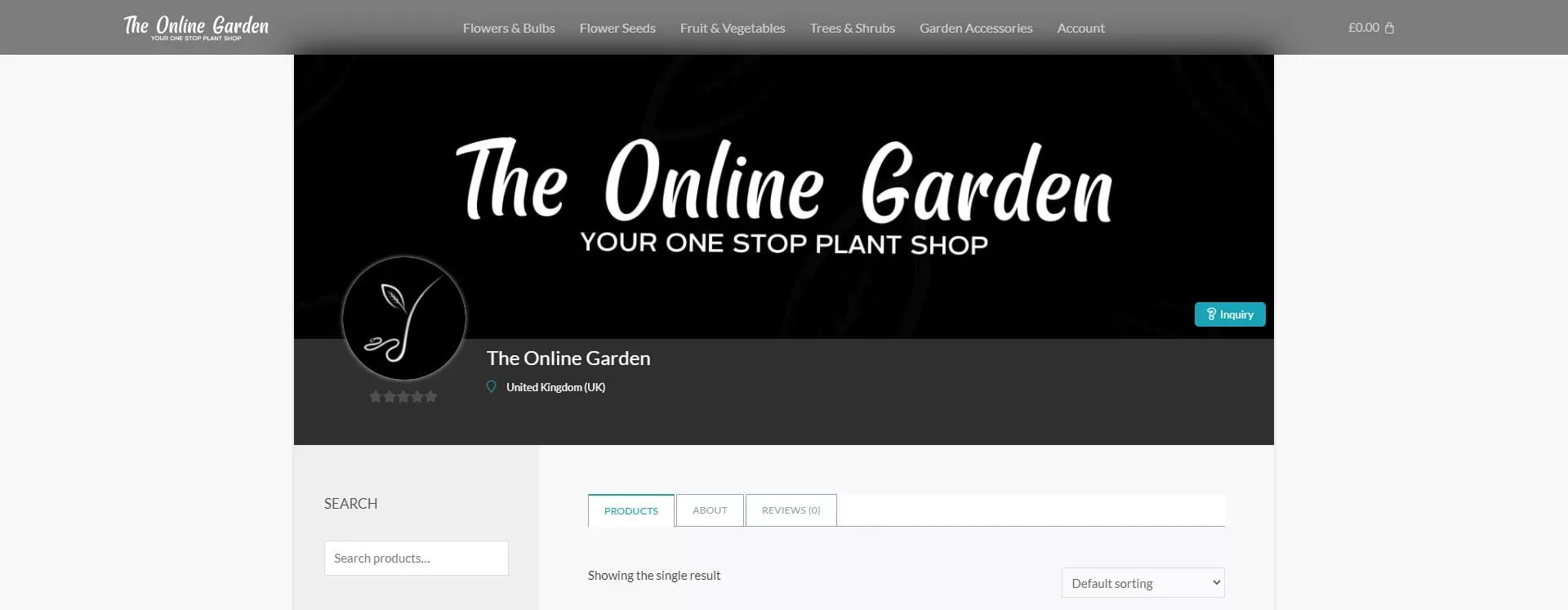 Customisable Store Front customisable, store front, The Online Garden, custom store front