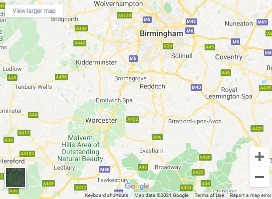 Click & Collect click & collect, google maps, show location, The Online Garden, store location, find store near me