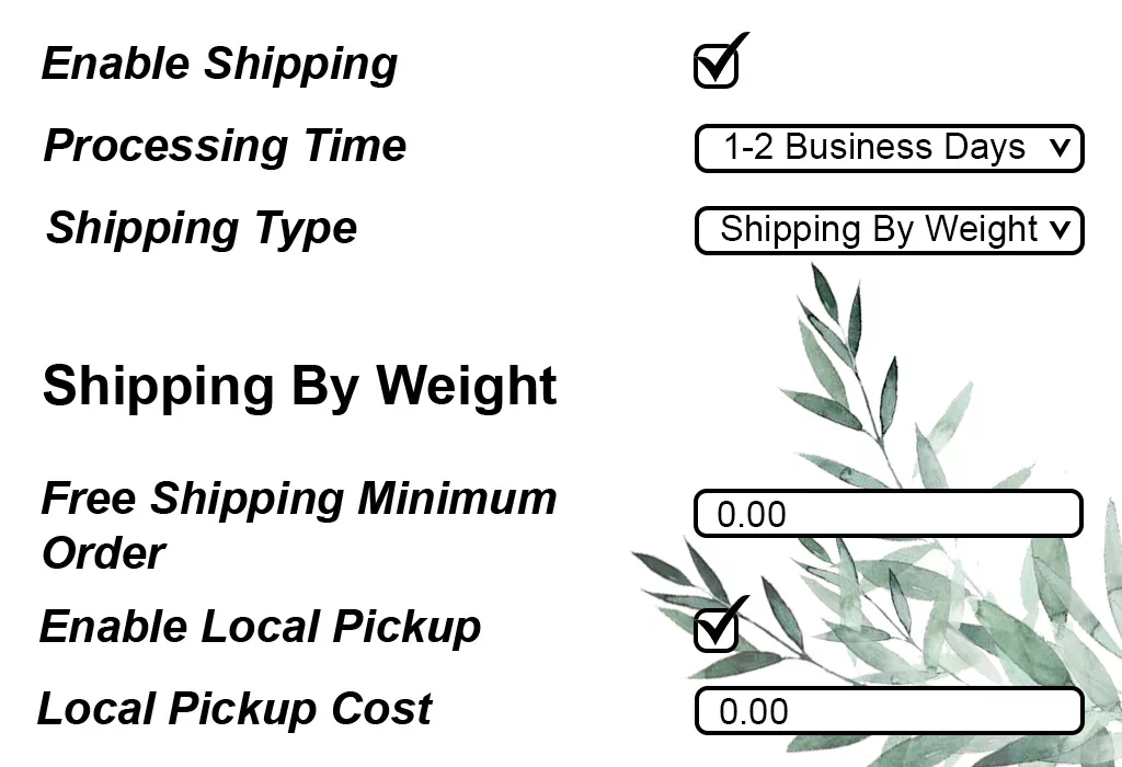 Shipping Options