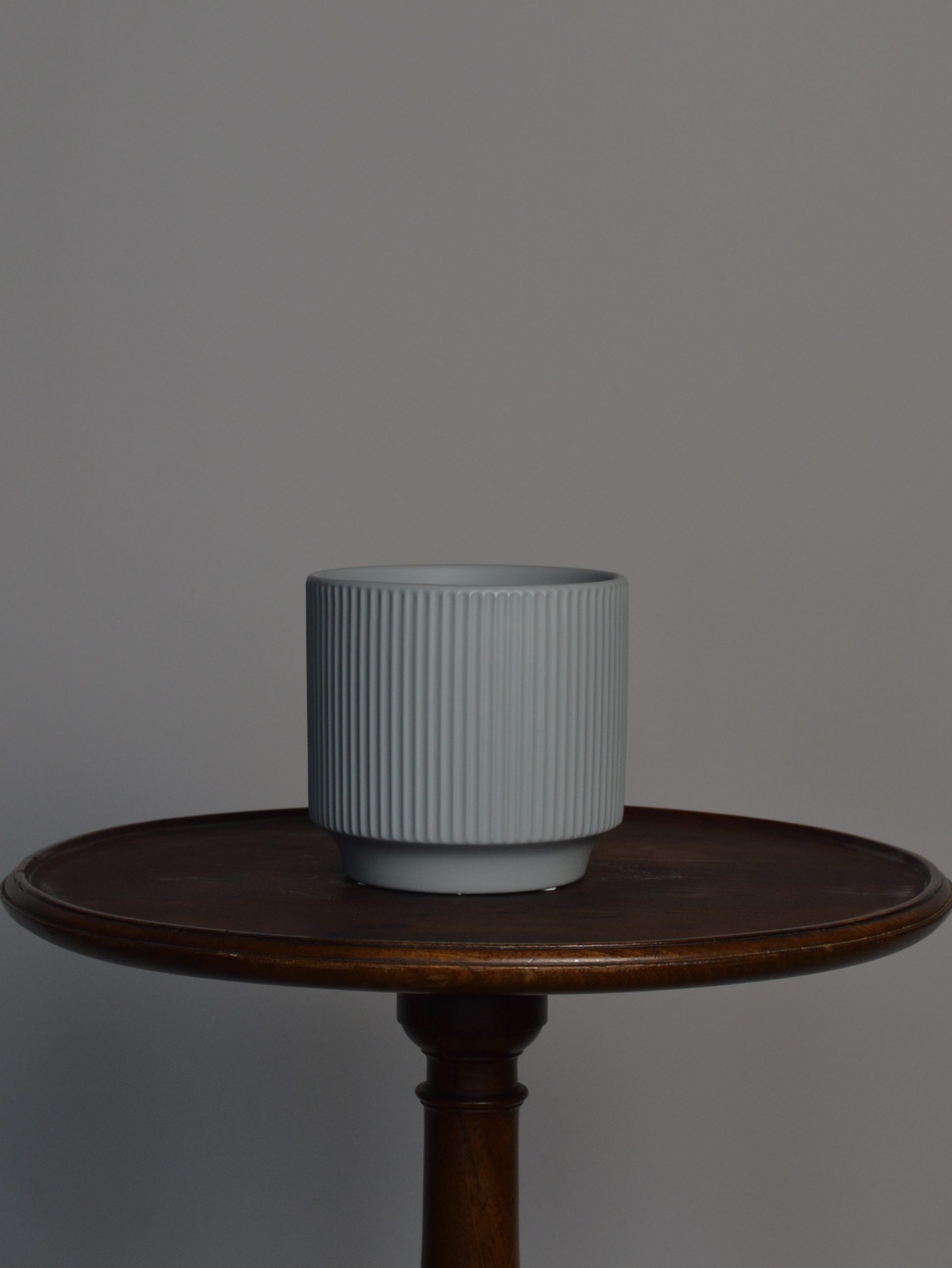 Blue Minimalist Ceramic Pot - Image 4